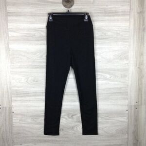 Shimera Black Cotton Blend Leggings